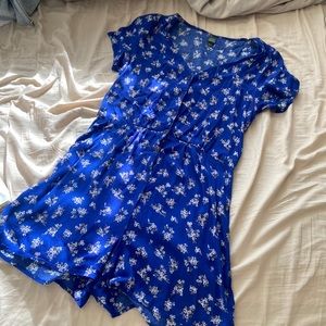 Women’s Blue Floral Romper